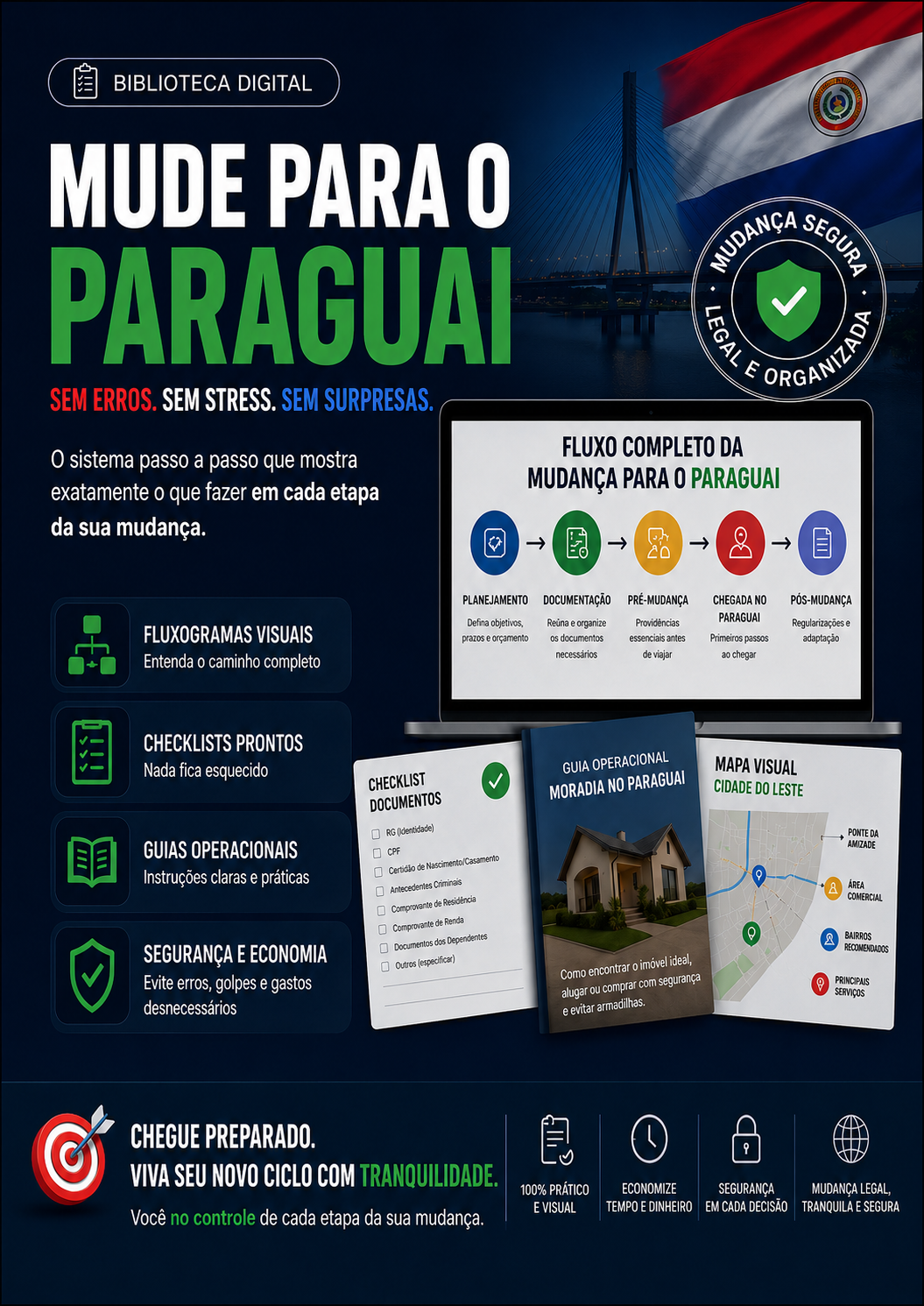 Mude para o Paraguai com segurança e organização